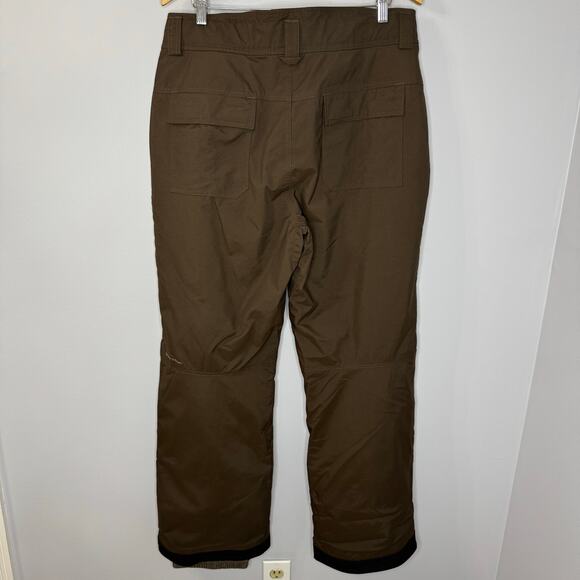 Columbia Mens Winter Snowboard Ski Pants Brown Omni Tech Outdoor Sz L - Picture 9 of 12